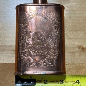 Jacob Bromwell Special Edition Skull Couture All Copper Flask
